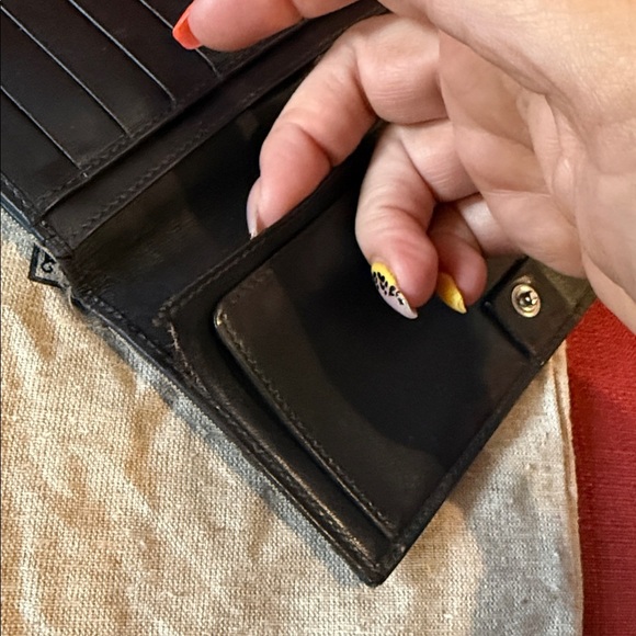 Gucci Black Monogram Clutch Wallet cards leather luxury designer red green women - Picture 9 of 15